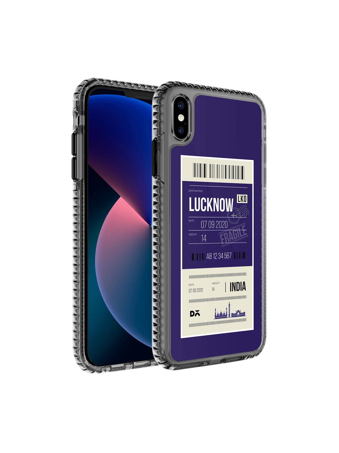 

DailyObjects Purple & White Lucknow City Tag iPhone X Back Case