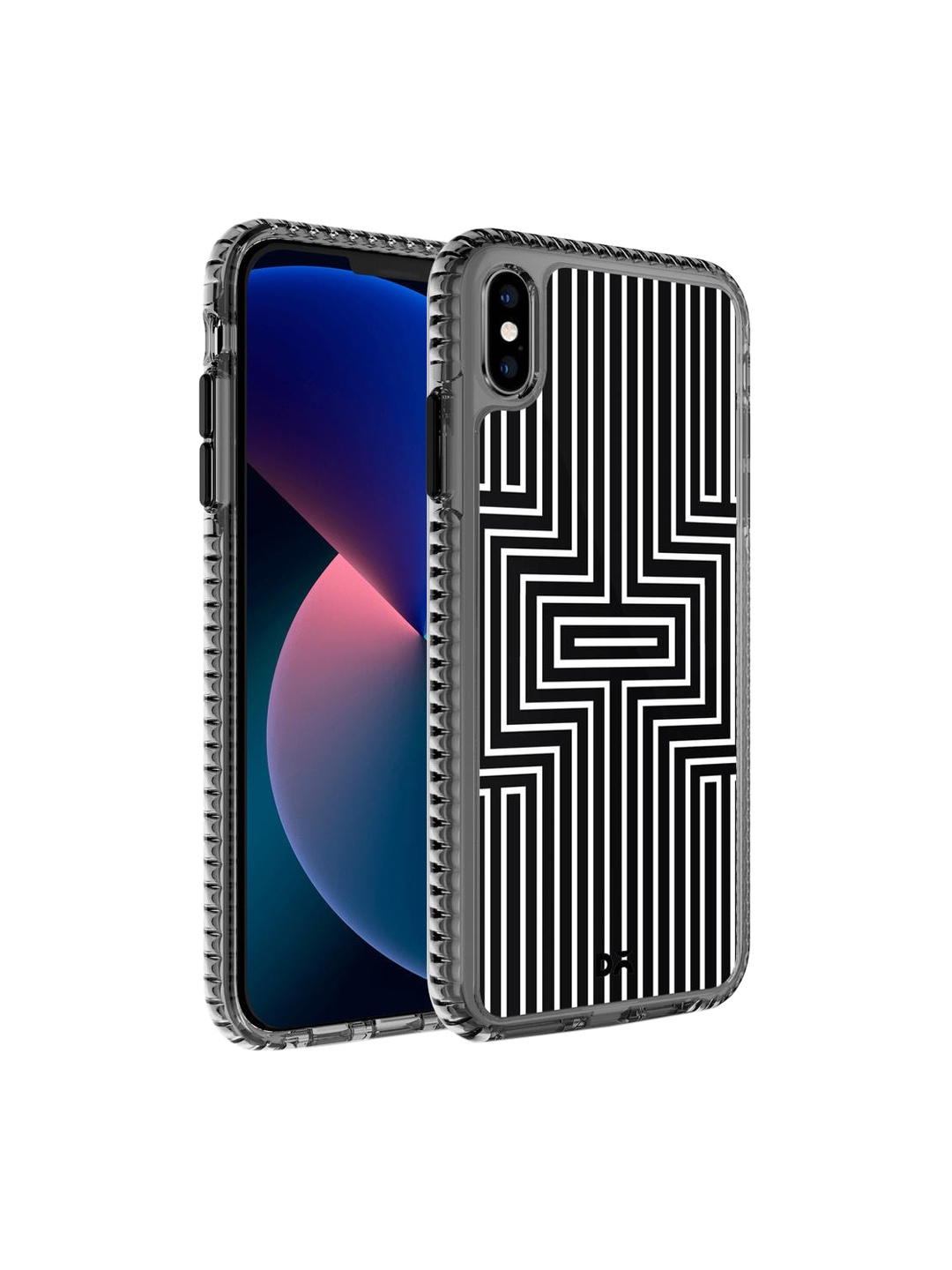 

DailyObjects Black & White Printed iPhone X Back Case