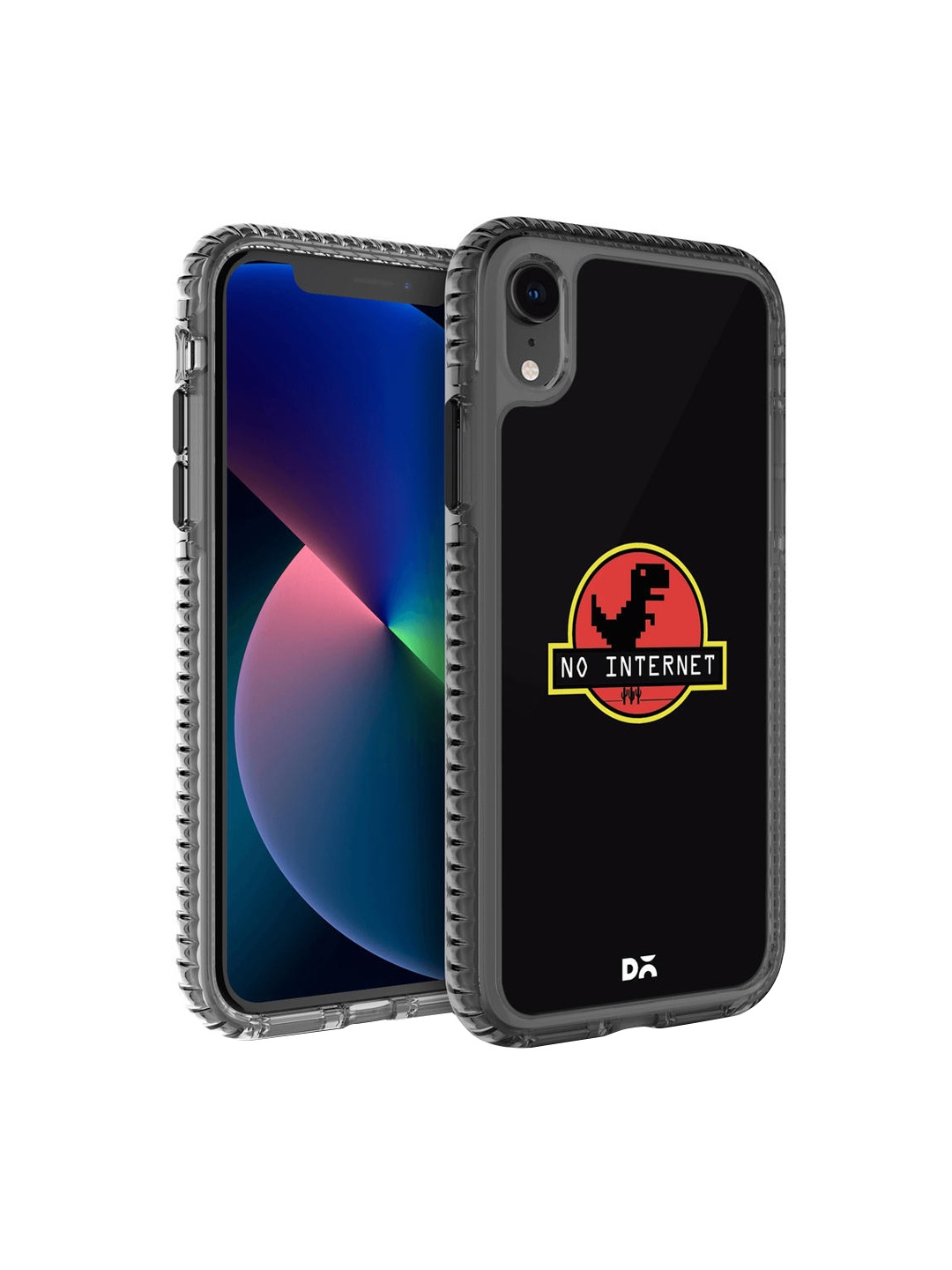 

DailyObjects Black & Red Printed iPhone XR Back Case