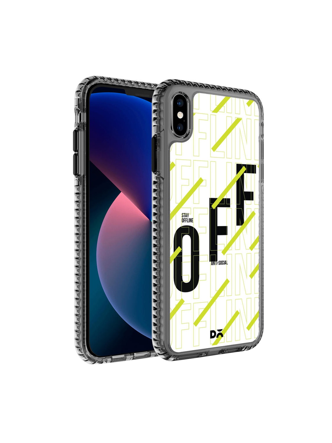 

DailyObjects Off-White & Black Stay Offline iPhone XS Mobile Cases