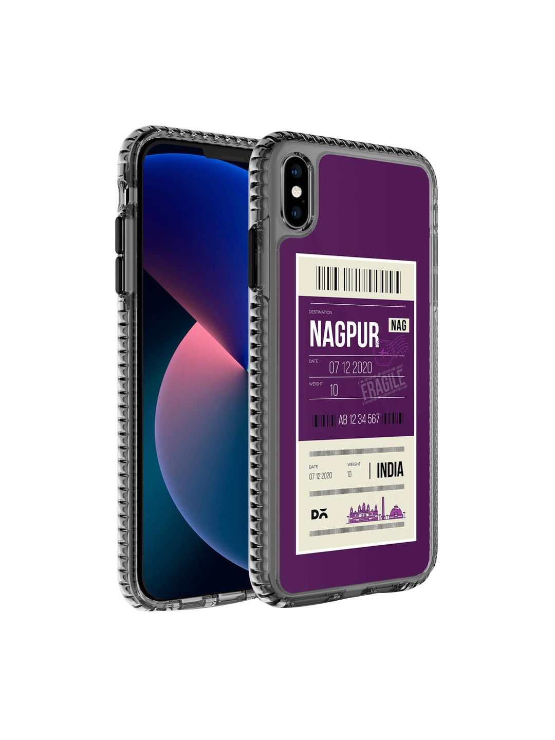 

DailyObjects Purple Nagpur City Tag Stride 2.0 iPhone X Back Case