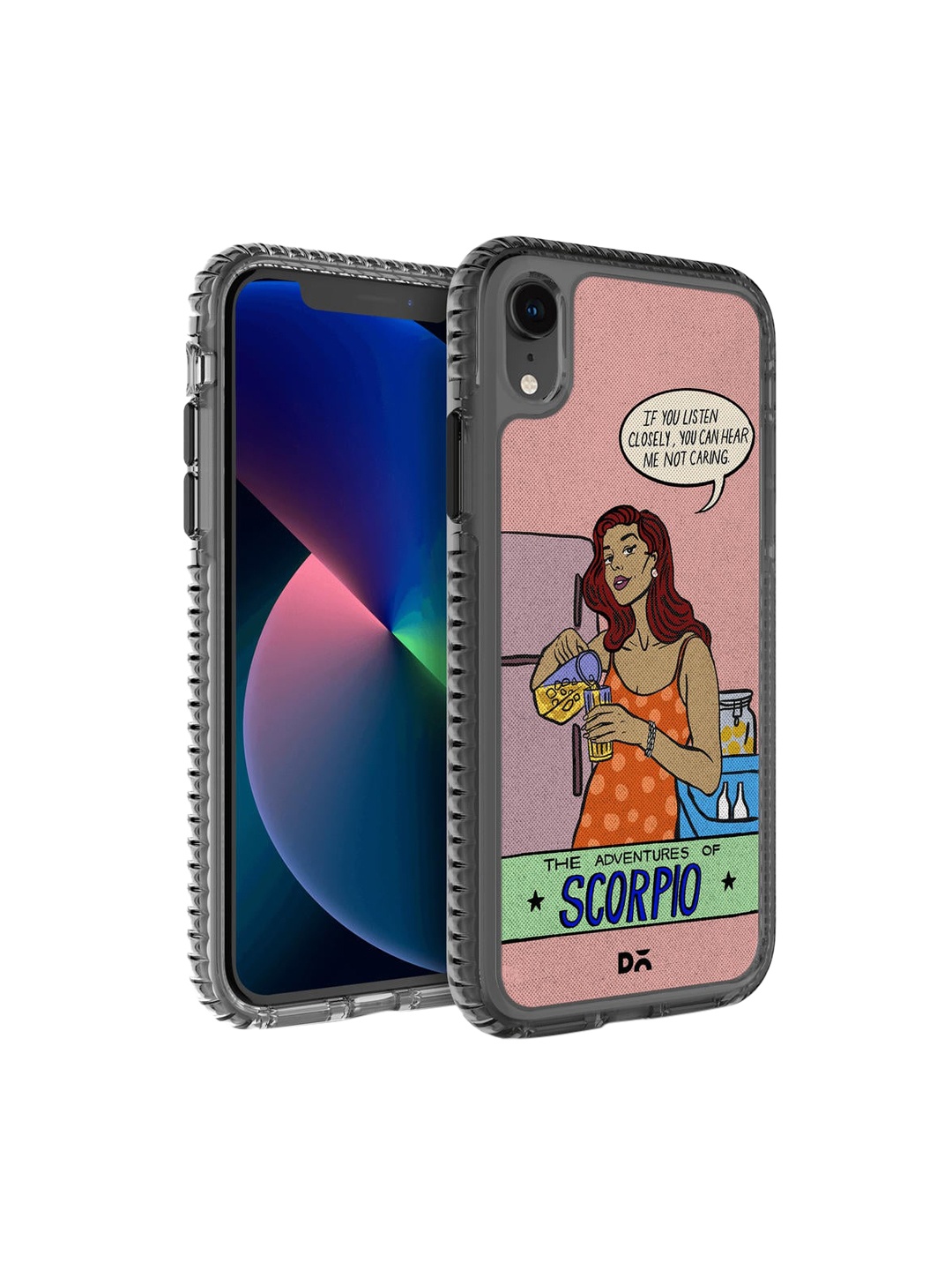 

DailyObjects Pink & Orange Scorpio iPhone XR Back Case