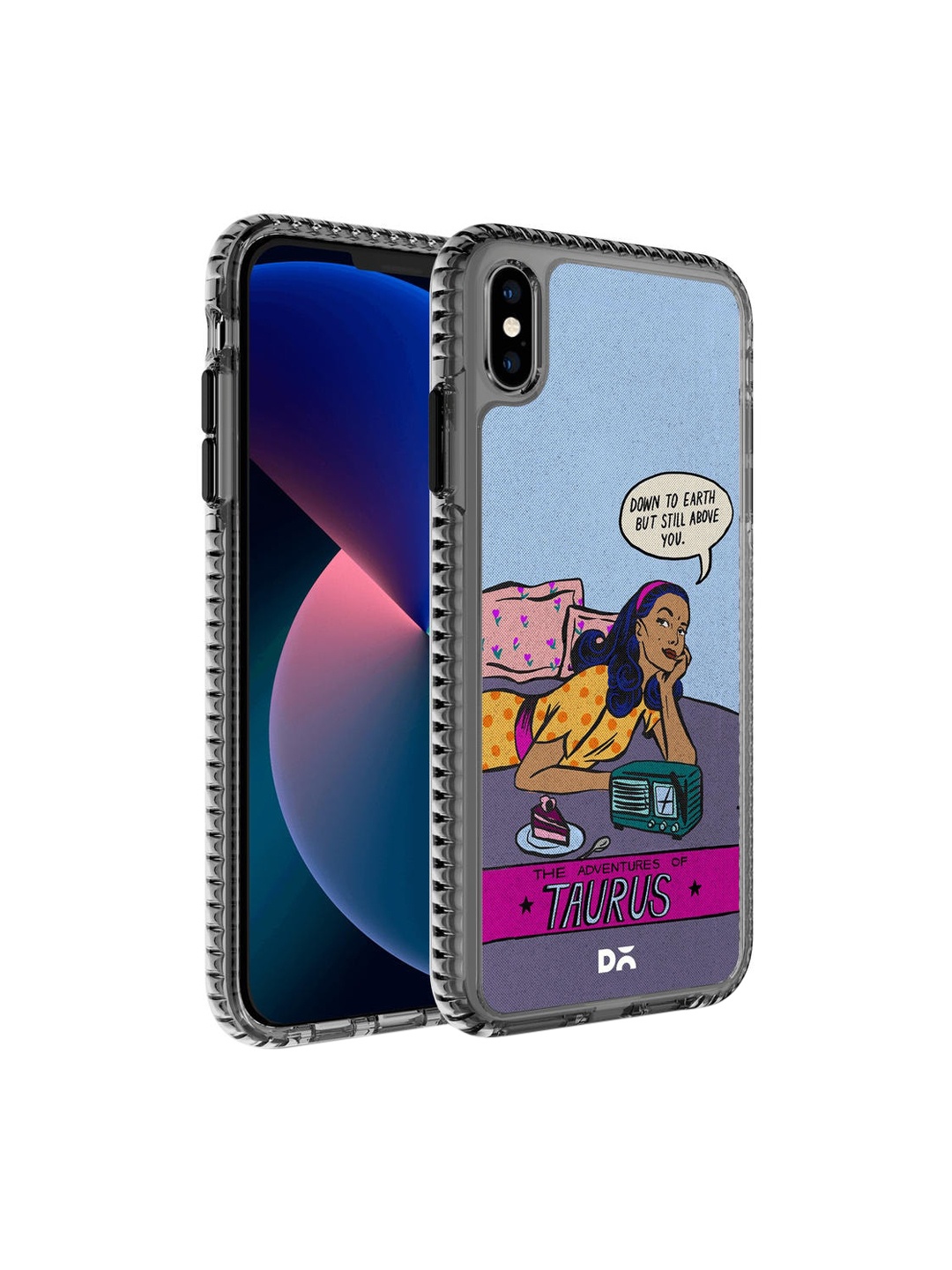 

DailyObjects Blue & Purple Taurus iPhone XS Back Case