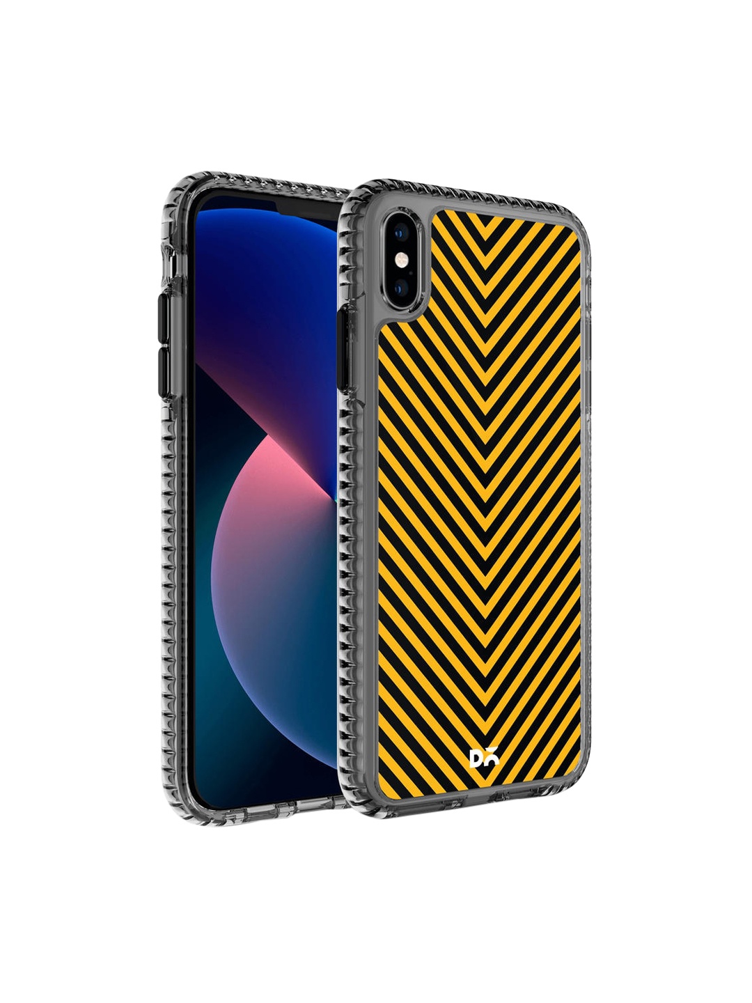 

DailyObjects Black & Orange V Ochre iPhone XS Max Back Case