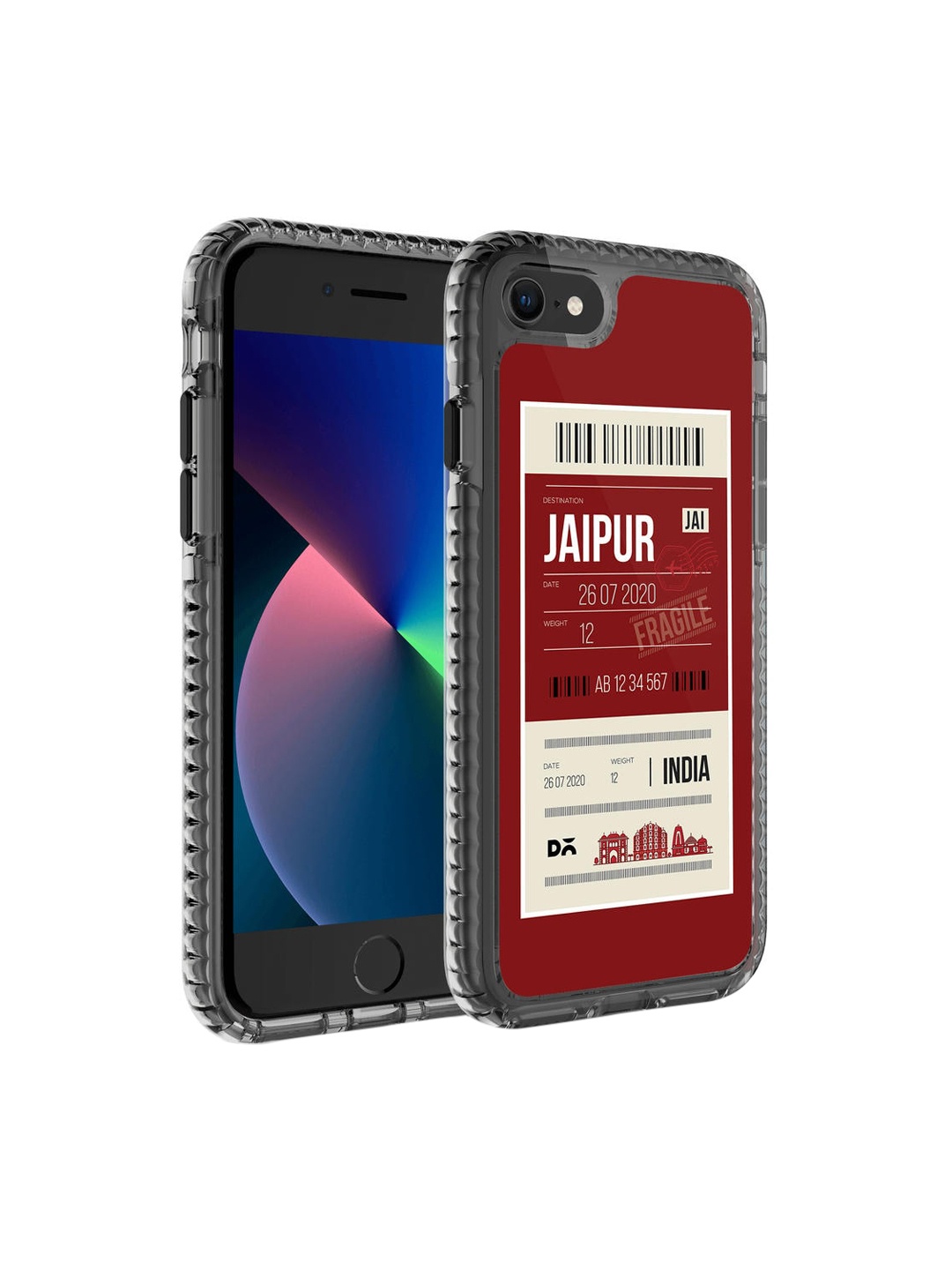 

DailyObjects Maroon & White Jaipur City Tag Stride 2.0 iPhone 7 Back Case