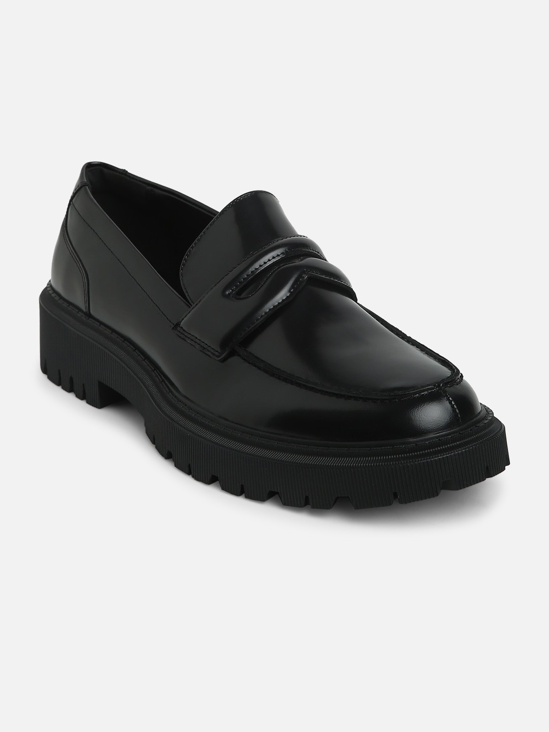 

ALDO Men Black Leather Loafers