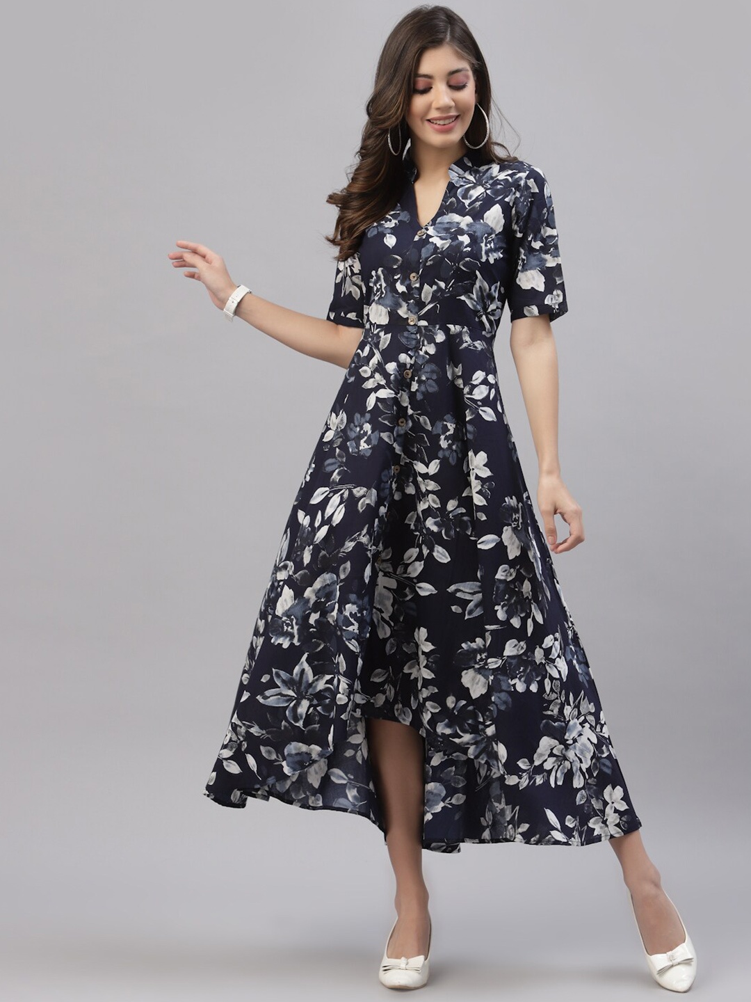

Get Glamr Navy Blue Floral Dress