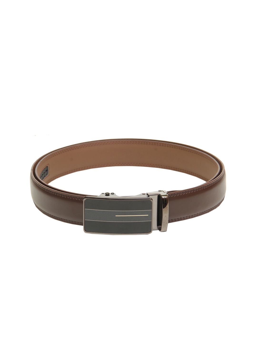 

Calvadoss Men Brown Textured PU Belt