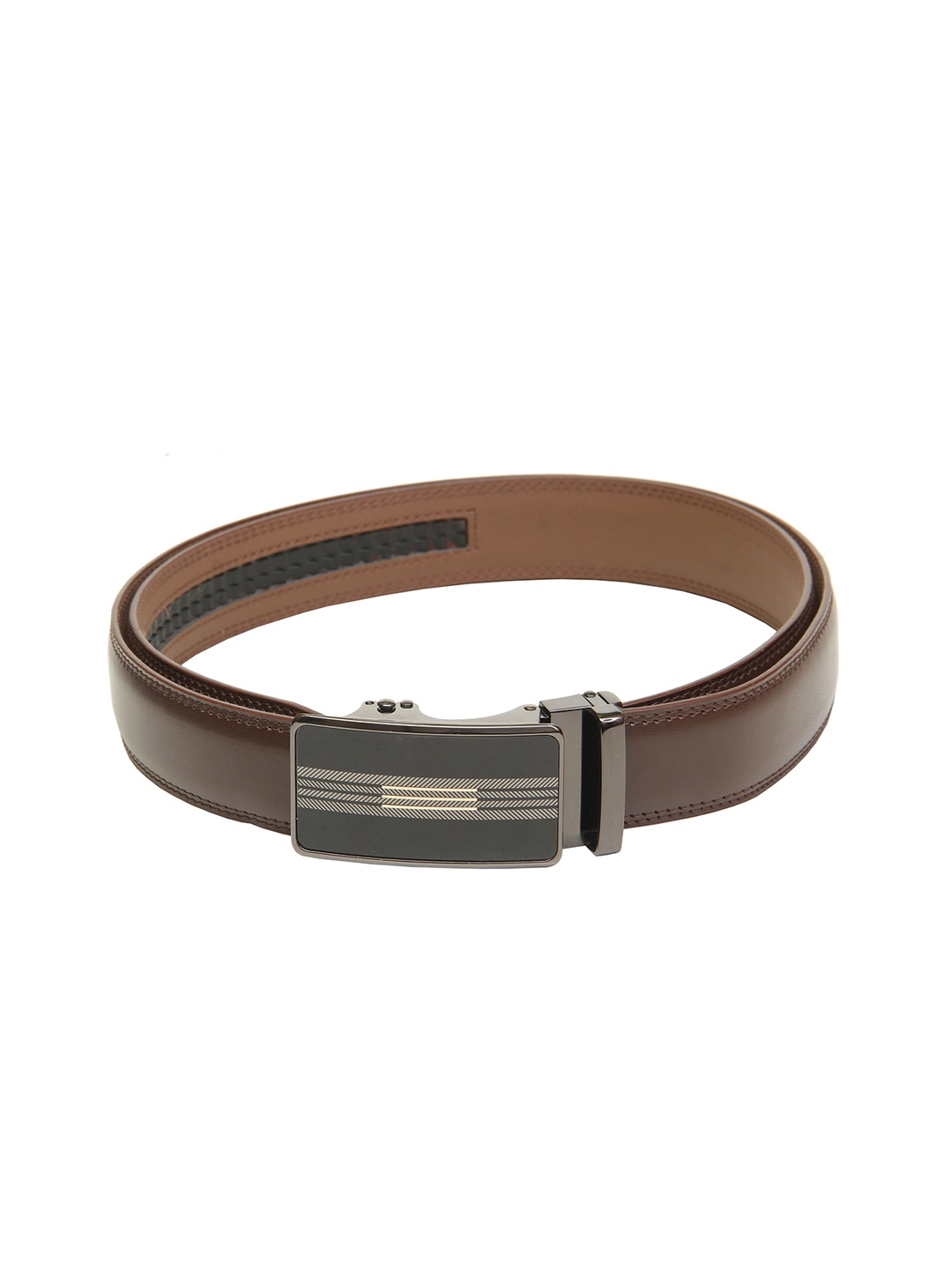 

Calvadoss Men Brown PU Solid Belt