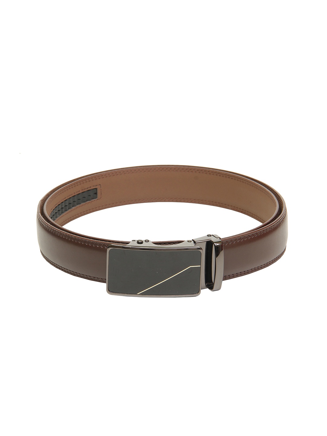 

Calvadoss Men Brown Textured PU Belt