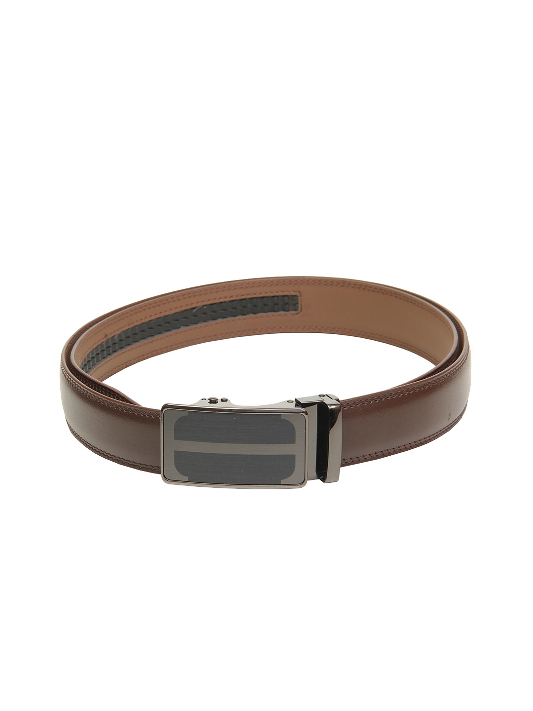 

Calvadoss Men Brown Textured PU Belt