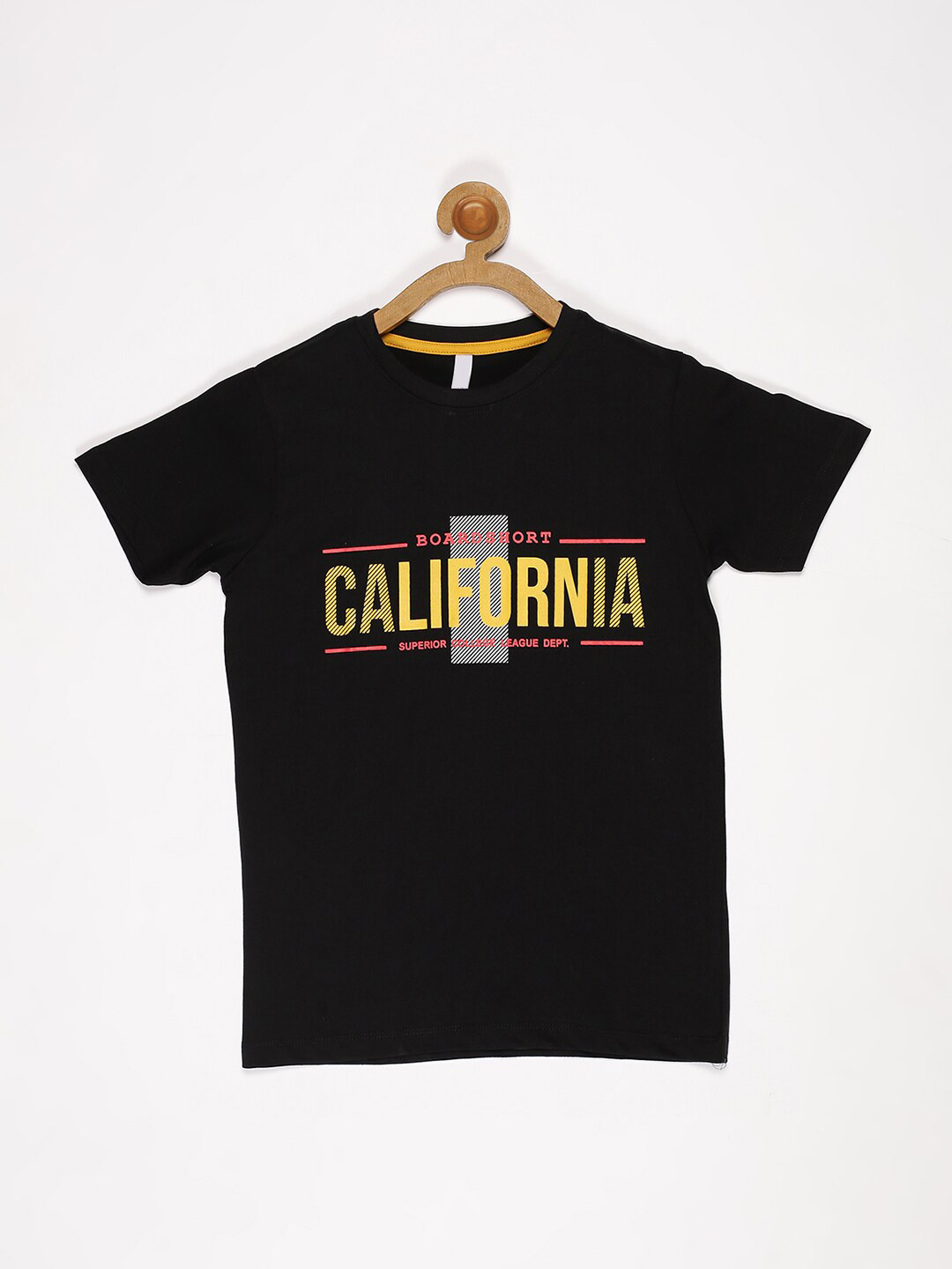 

V2 Value & Variety Boys Black Typography Printed T-shirt