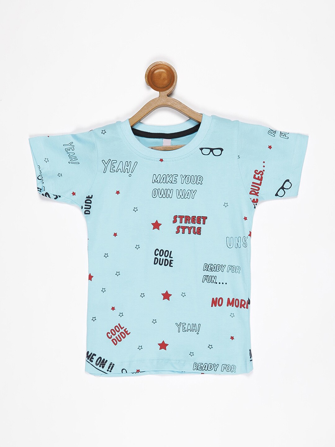 

V2 Value & Variety Boys Blue Printed T-shirt
