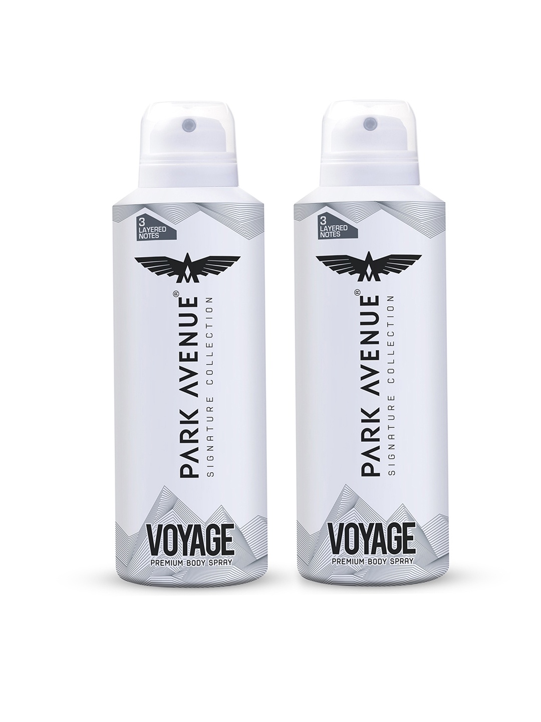 

Park Avenue Men Set of 2 Signature Voyage Premium Deodorant Body Spray - 150ml each, White