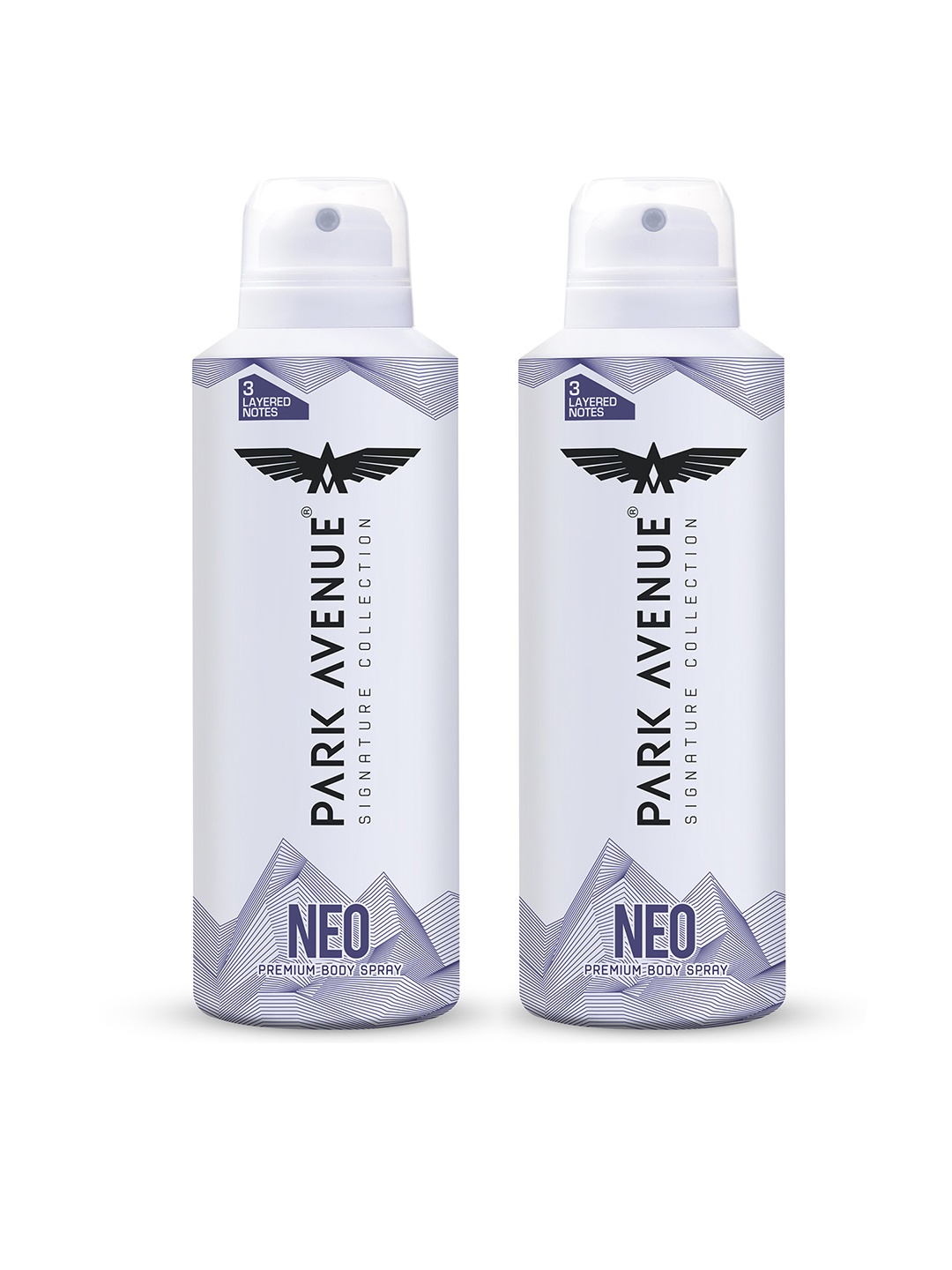 

Park Avenue Men Set of 2 Signature Collection Neo Premium Body Spray - 150 ml Each, White