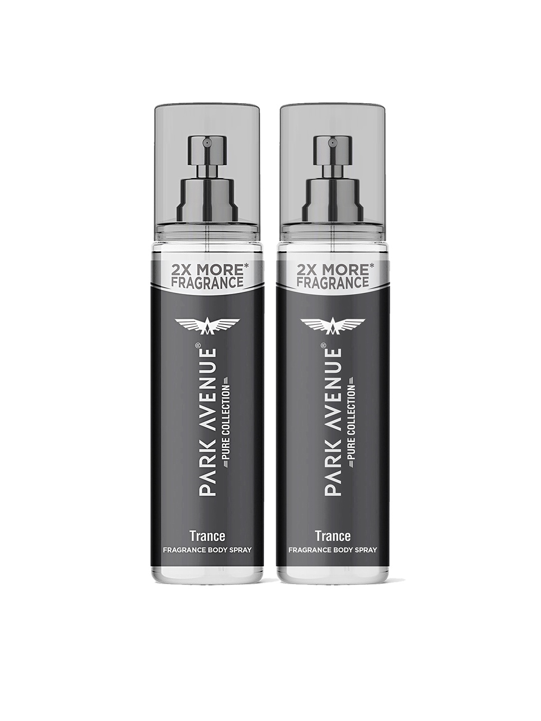 

Park Avenue Men Set of 2 Trance Pure Collection Perfumed Deodorant Spray - 135 ml each, Black