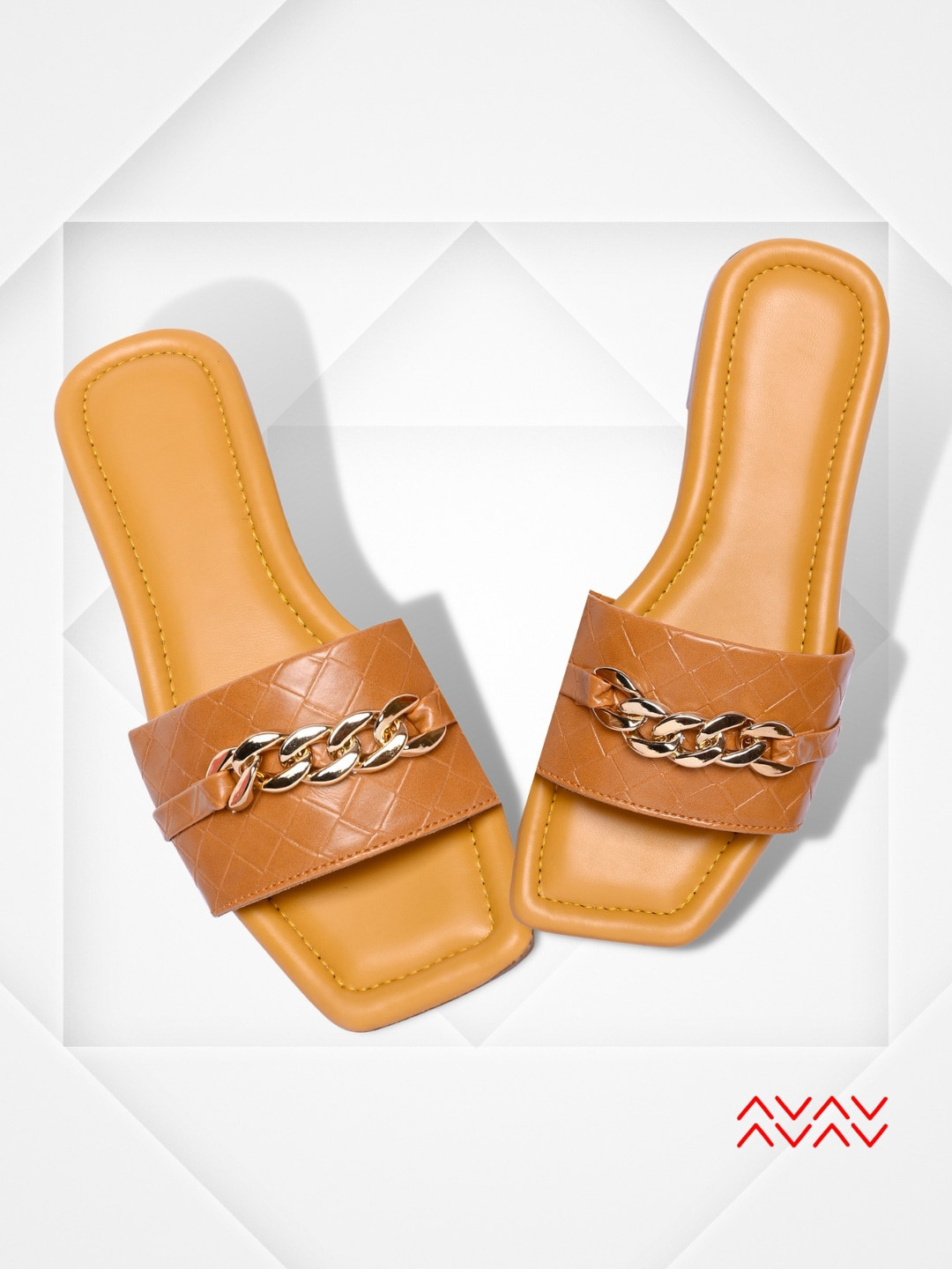 

PERY PAO Women Mustard Buckles Flats