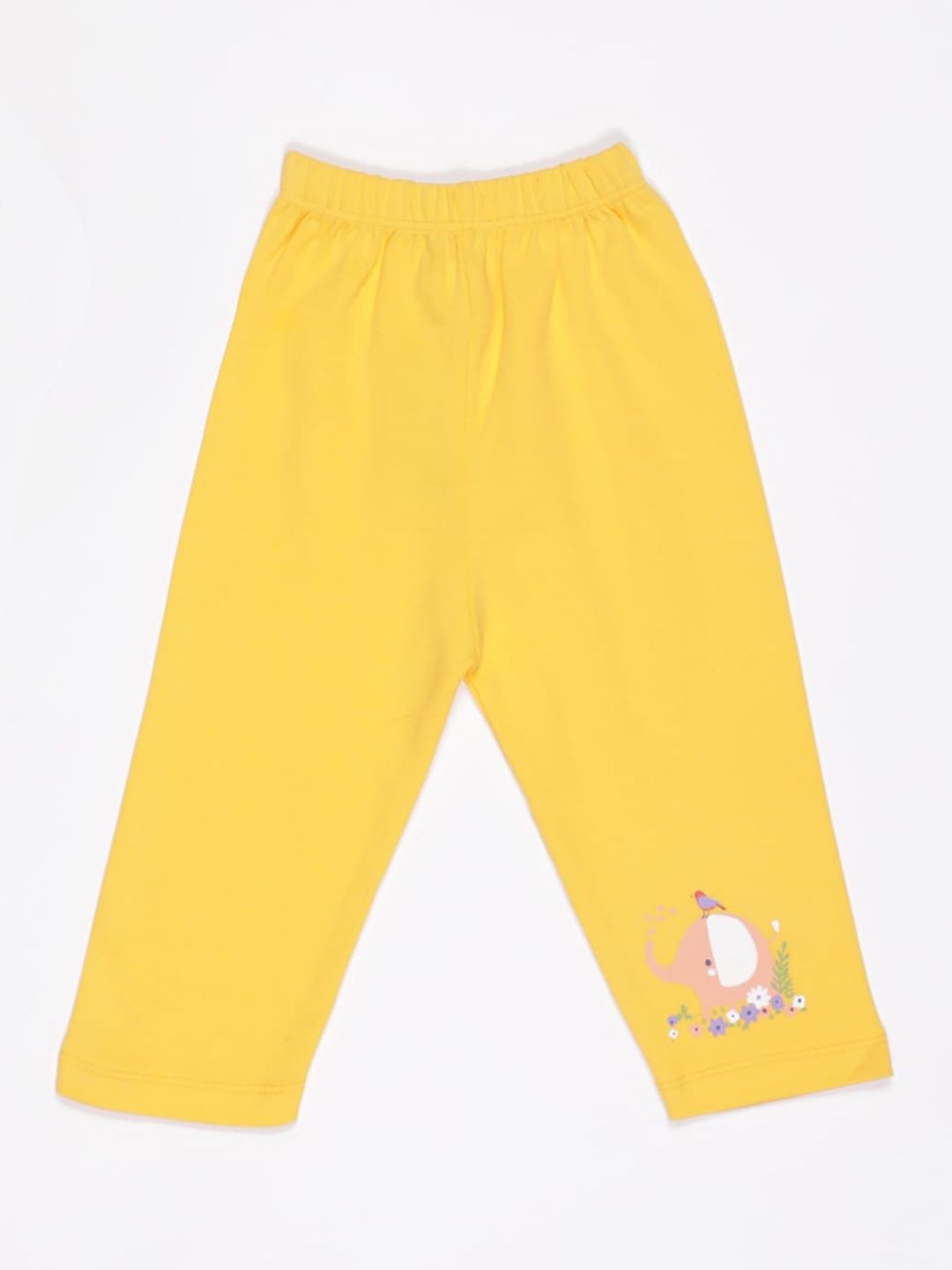 

V2 Value & Variety Girls Golden Solid Cotton Lounge Pants, Gold