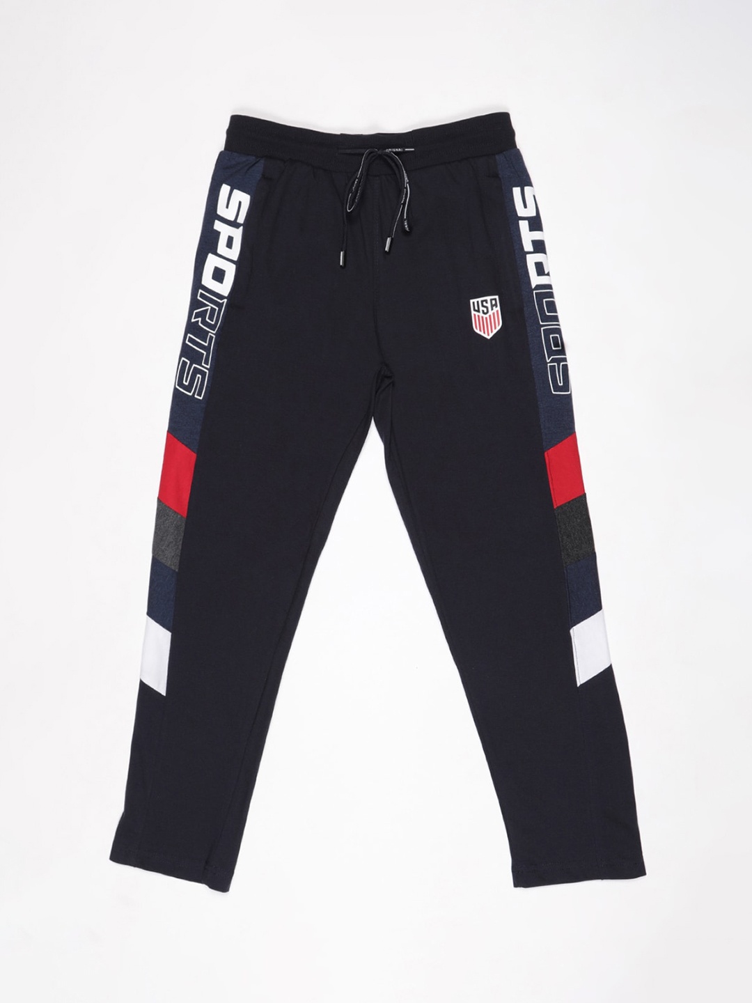 

V2 Value & Variety Boys Black Printed Cotton Lounge Pants