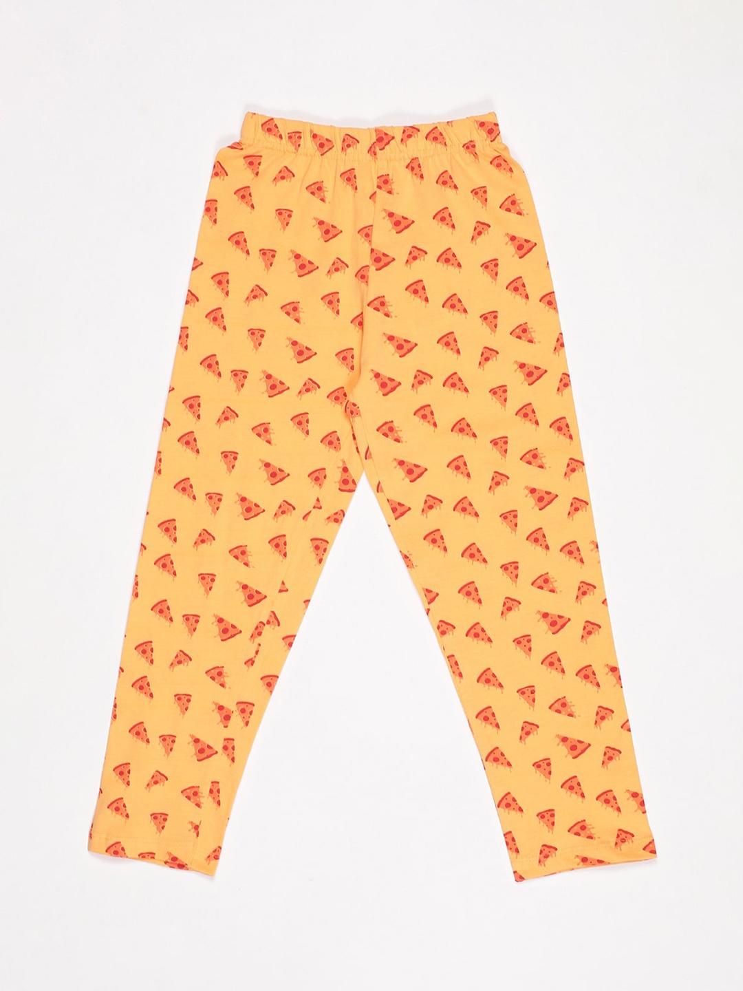 

V2 Value & Variety Girls Orange-Colored Printed Cotton Lounge Pants