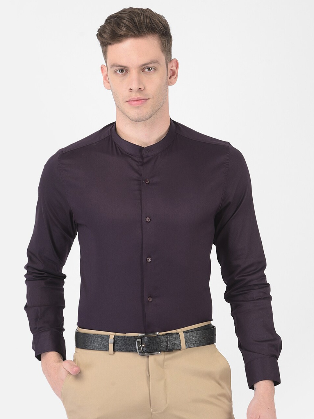 

Turtle Men Purple Slim Fit Semiformal Shirt