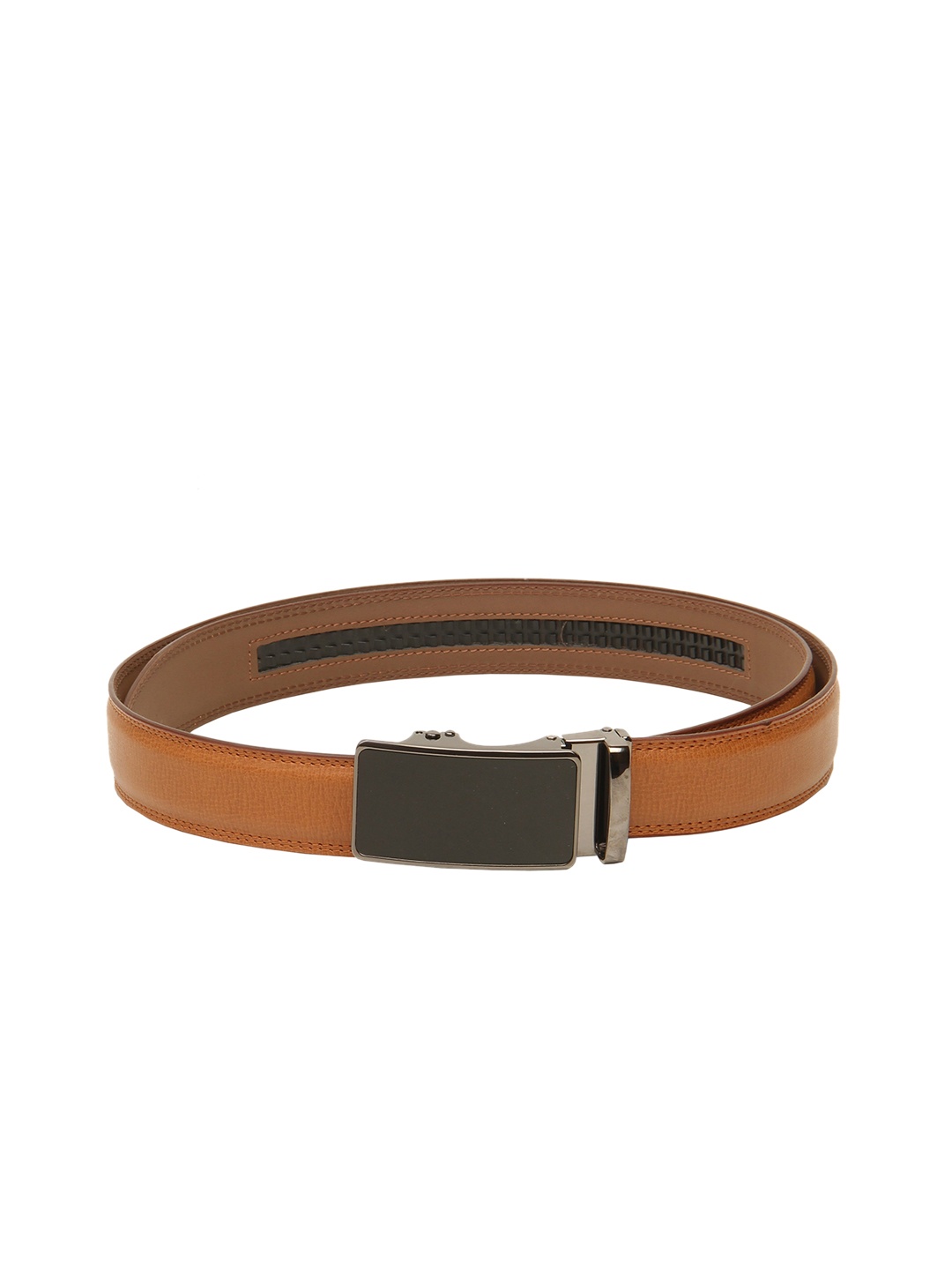 

Calvadoss Men Brown Textured PU Belt