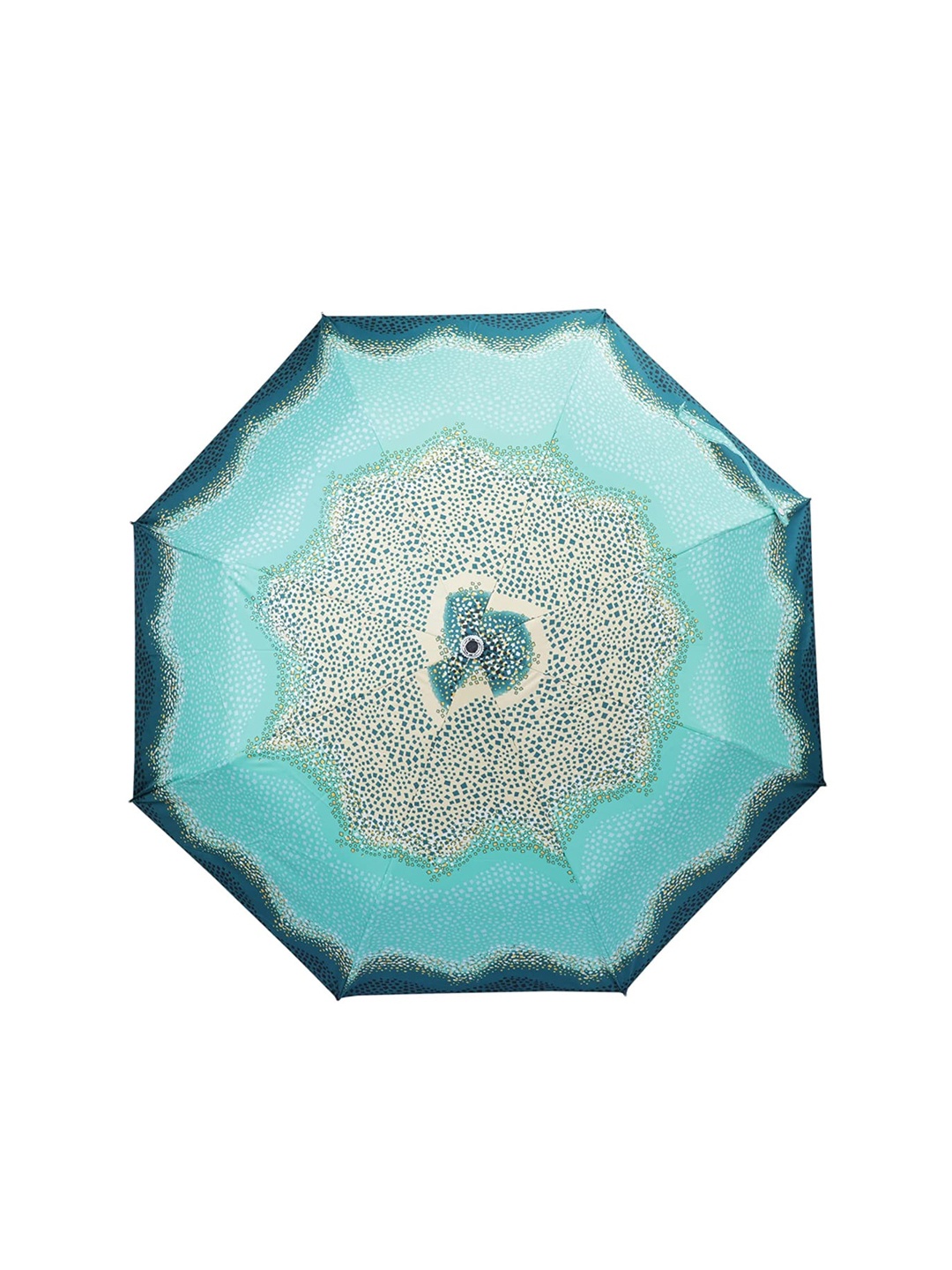 

THE CLOWNFISH Green & White Printed Umbrellas