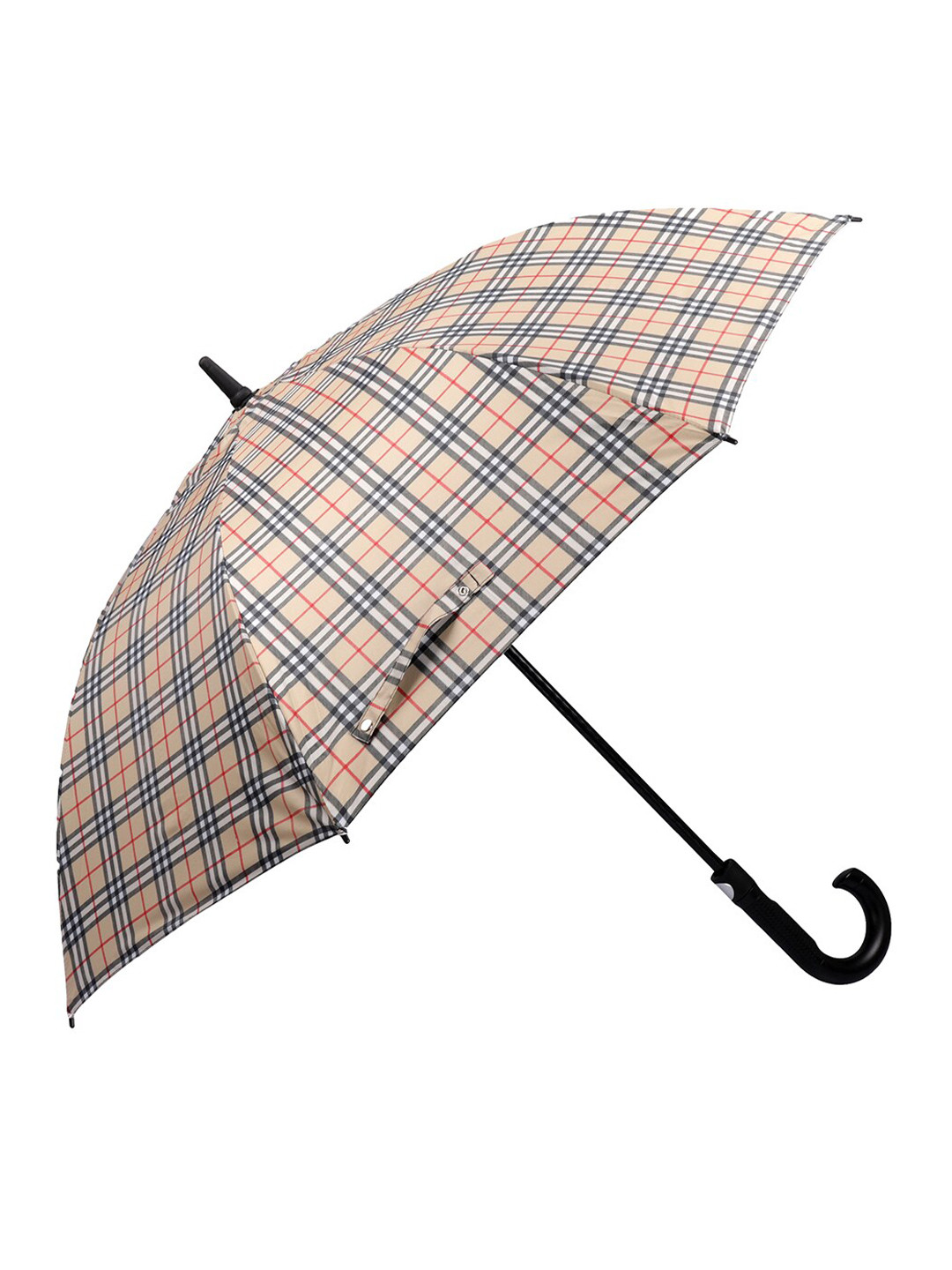 

THE CLOWNFISH Cream Coloured Self Design Single Fold Auto Open Umbrellas