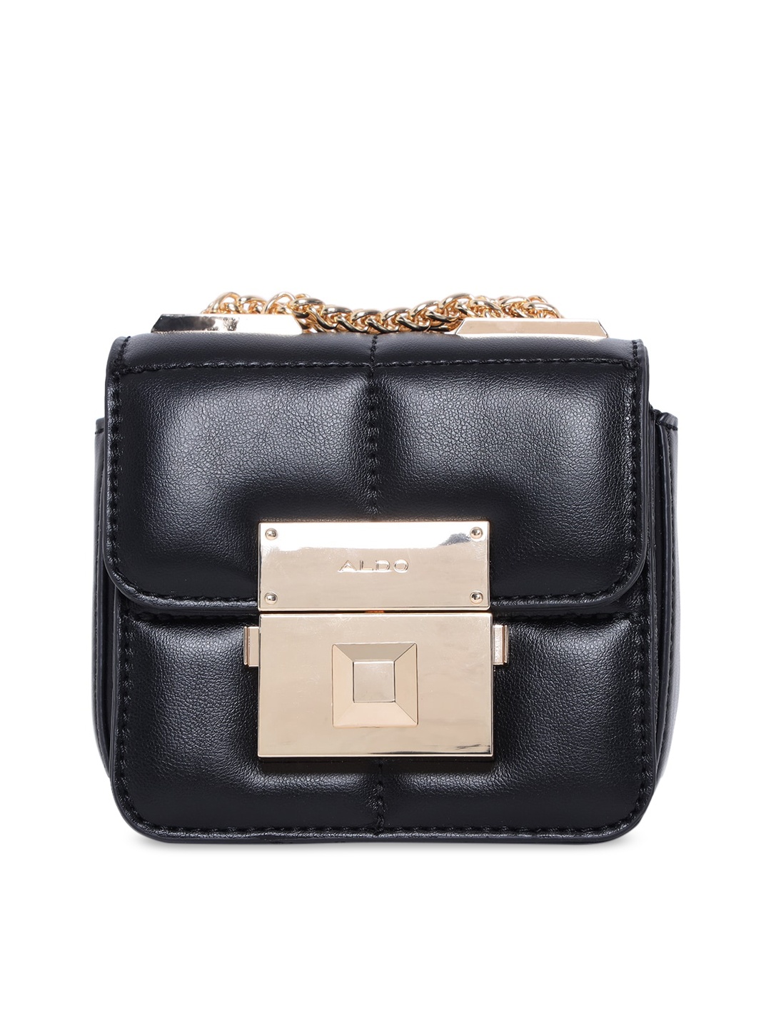 

ALDO Black PU Structured Satchel