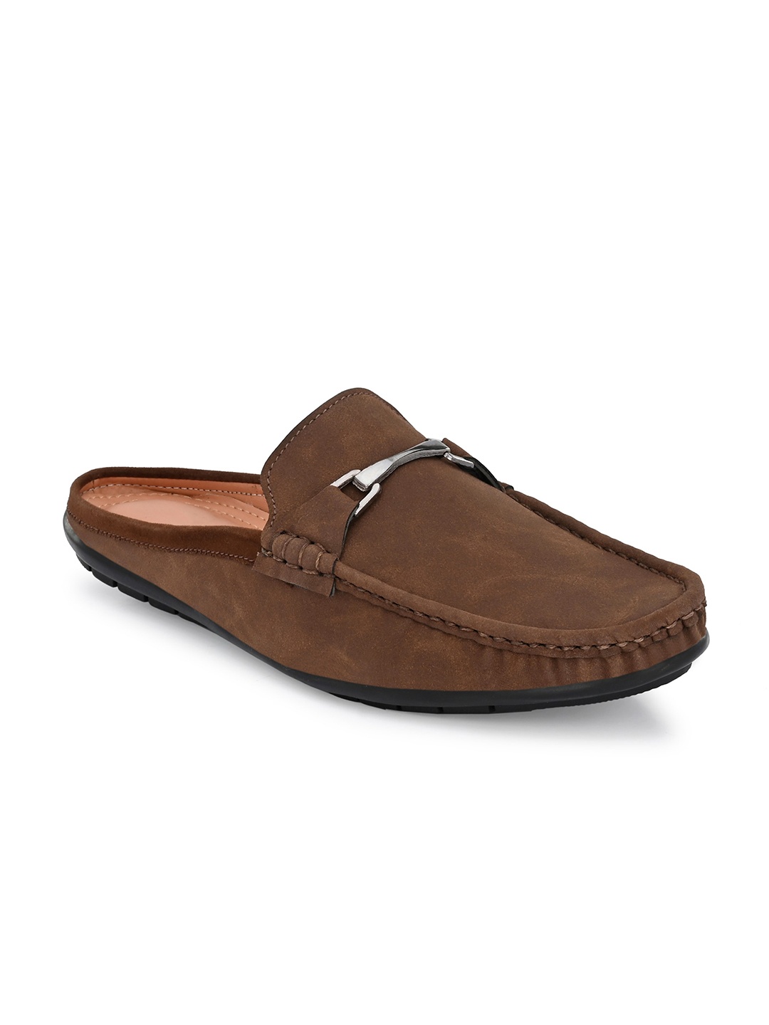 

Provogue Men Brown Textured Loafers