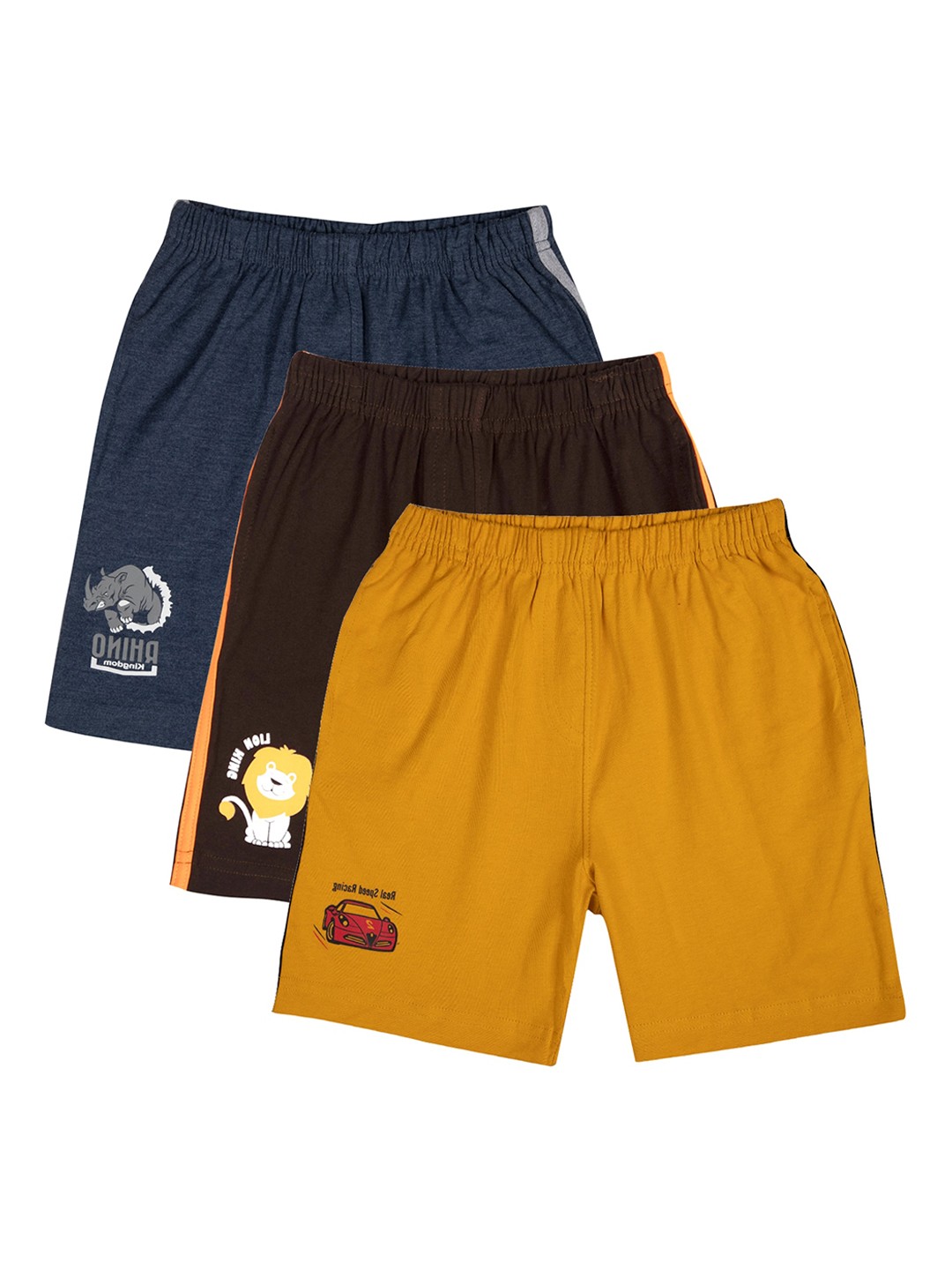 

LI'L CUPID Boys Multicoloured Shorts, Navy blue