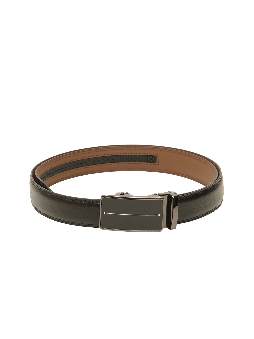 

Calvadoss Men Black PU Casual Belt