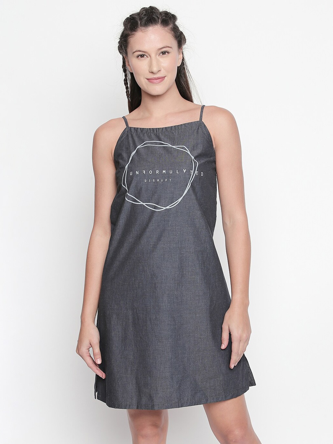 

Disrupt Grey A-Line Dress