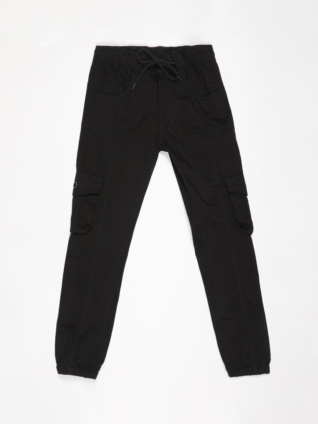 

V2 Value & Variety Boys Black Cargos Trousers
