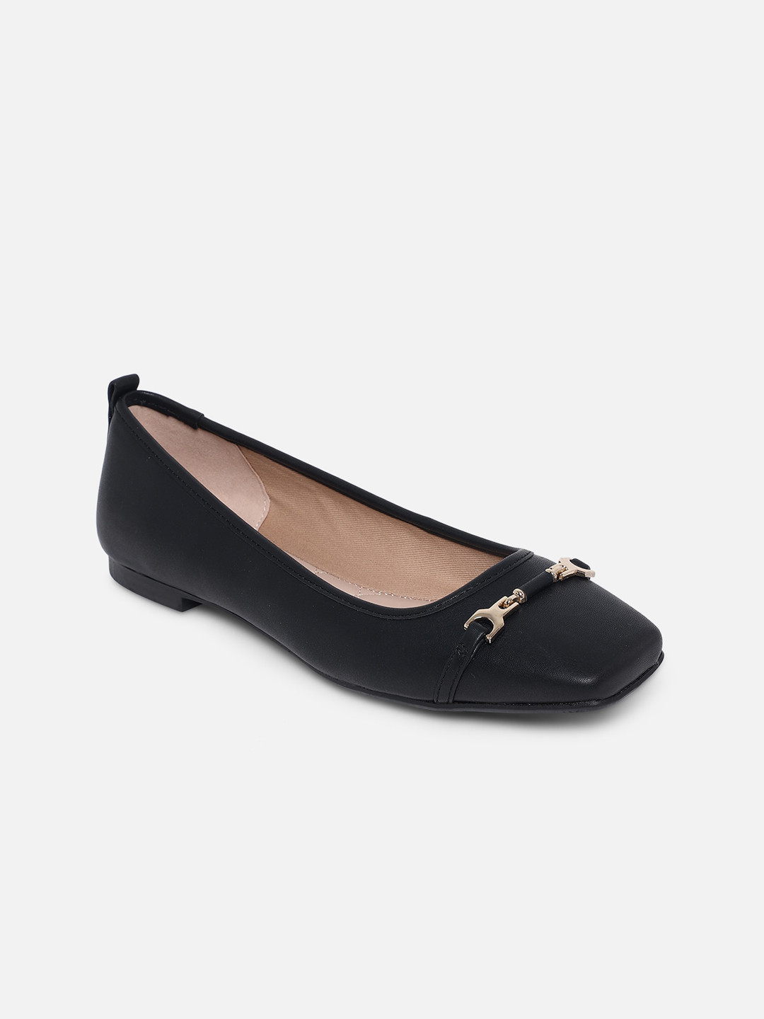 

ALDO Women Black Buckles Flats