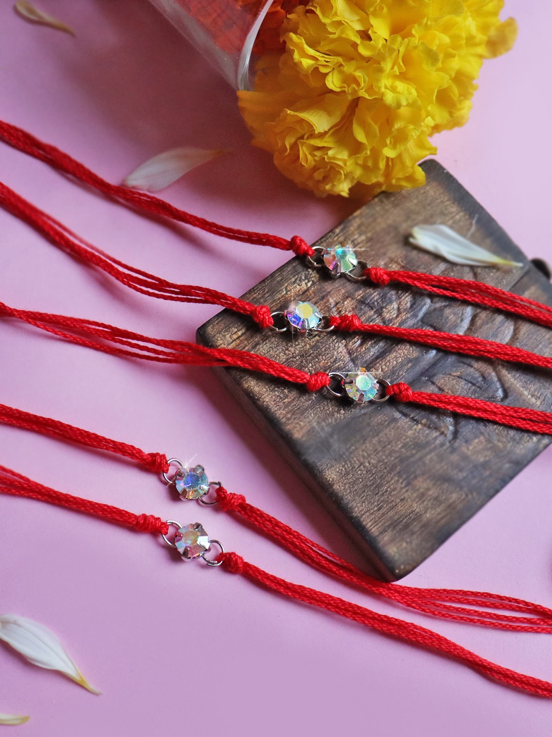 

Soho Boho Studio Men Set of 3 Red Thread Rakhi