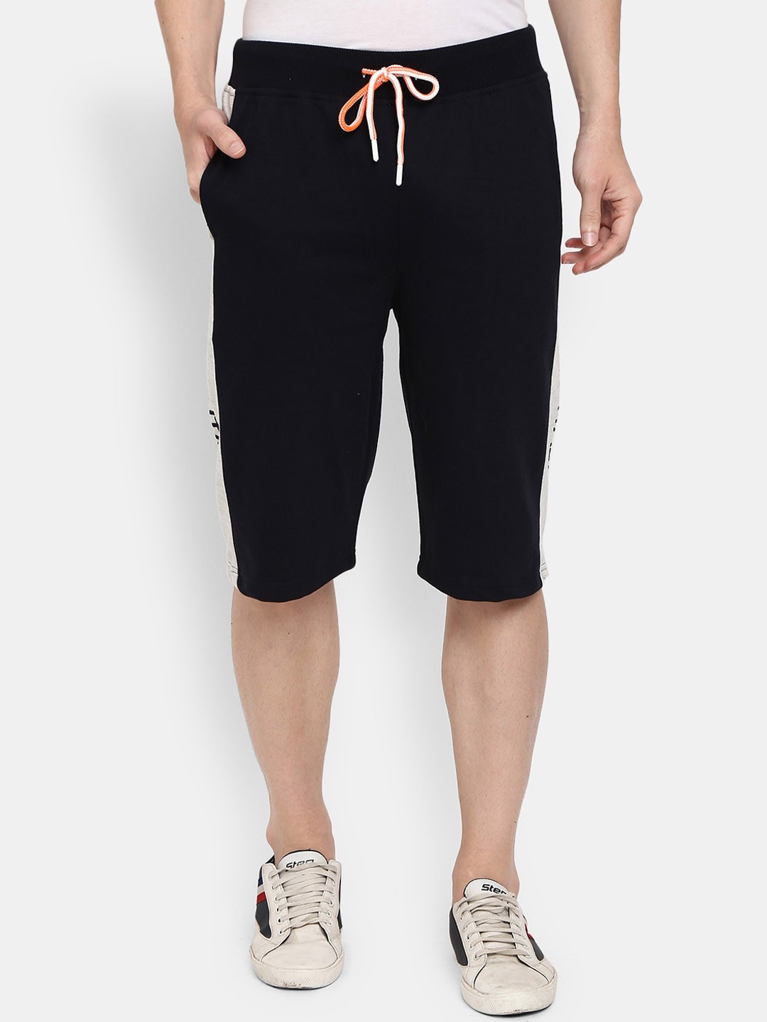 

V-Mart Men Navy Blue Solid Sports Shorts