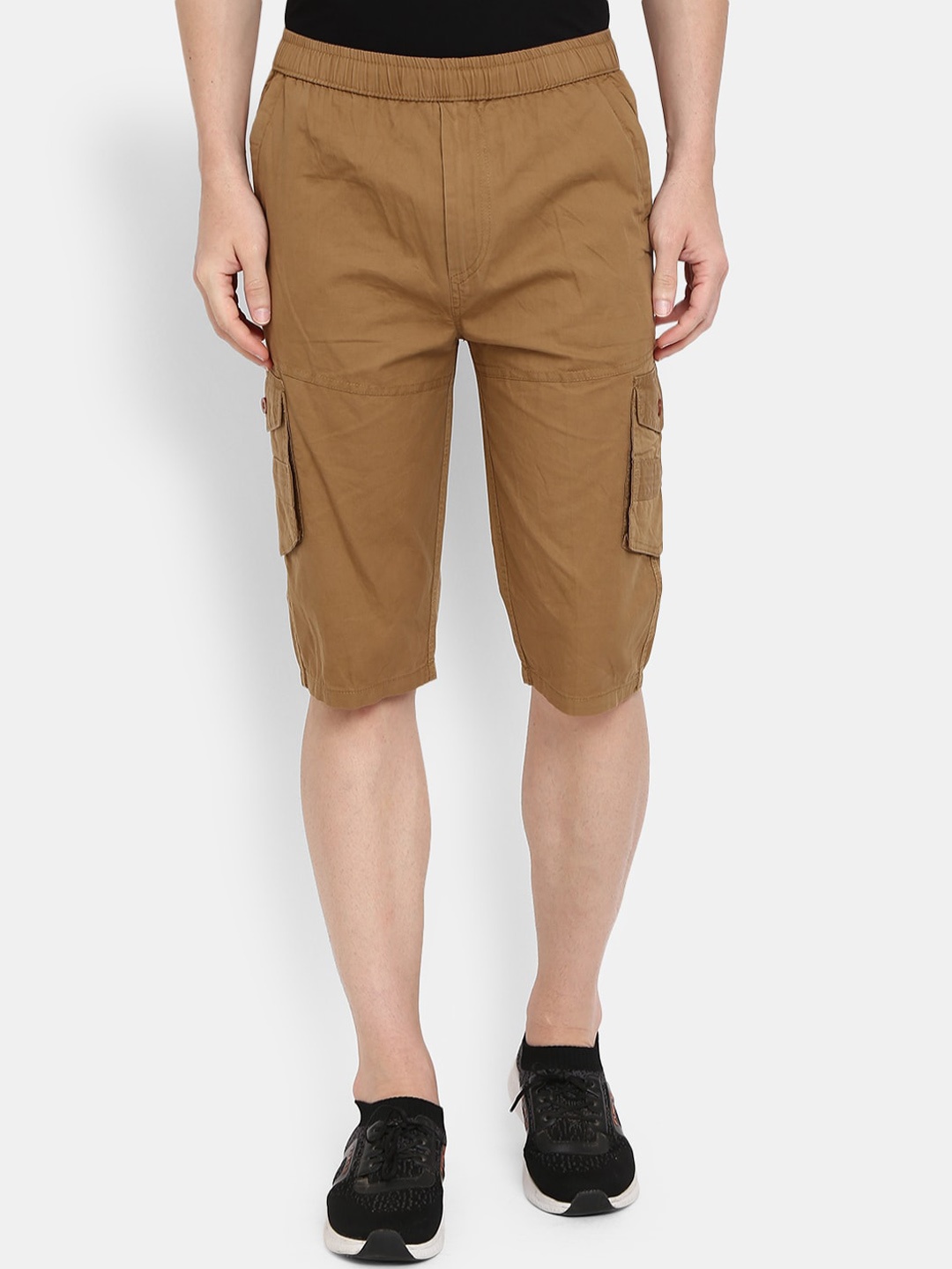 

V-Mart Men Khaki Cargo Shorts