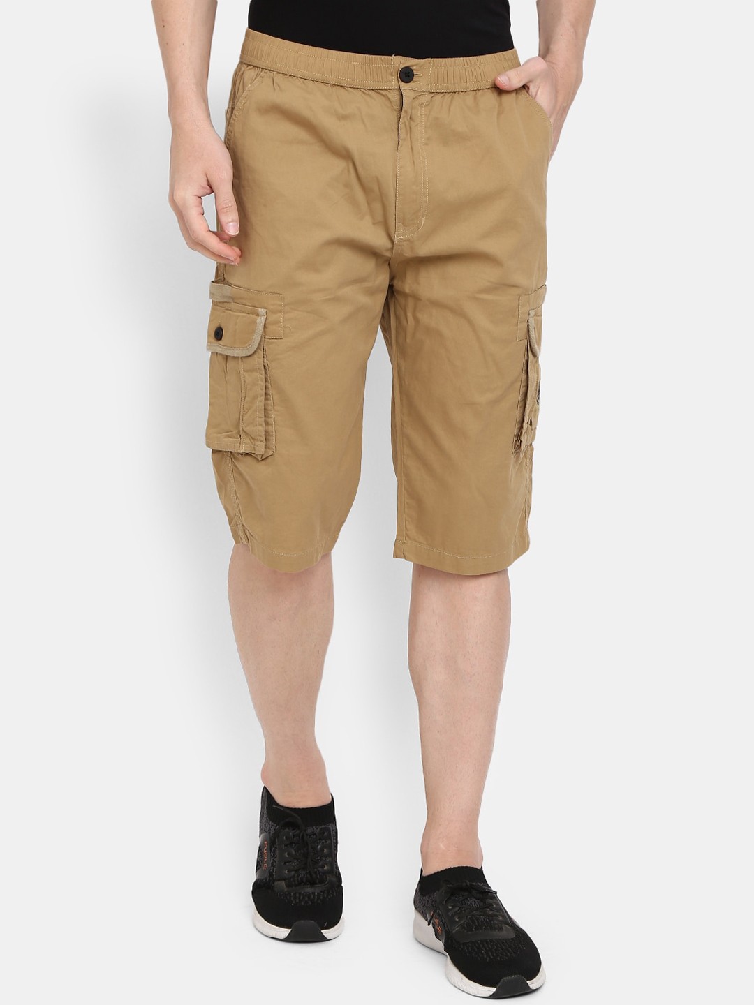 

V-Mart Men Khaki Cargo Shorts