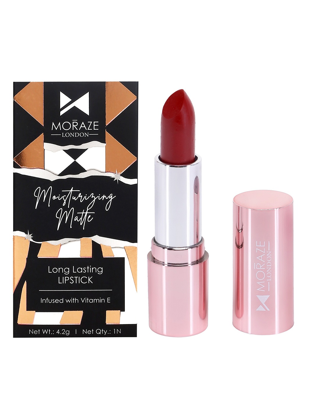 

Moraze Moisturizing Matte Vegan Long-Lasting Lipstick with Vitamin E 4.2g-Everydays Friday, Maroon