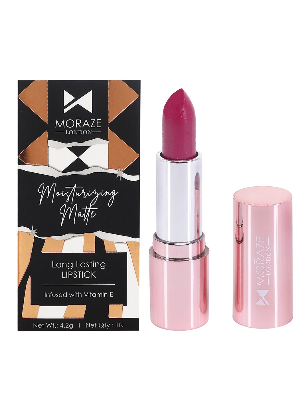 

Moraze Moisturizing Matte Lipstick - I Mean Business 4.2 gm, Pink