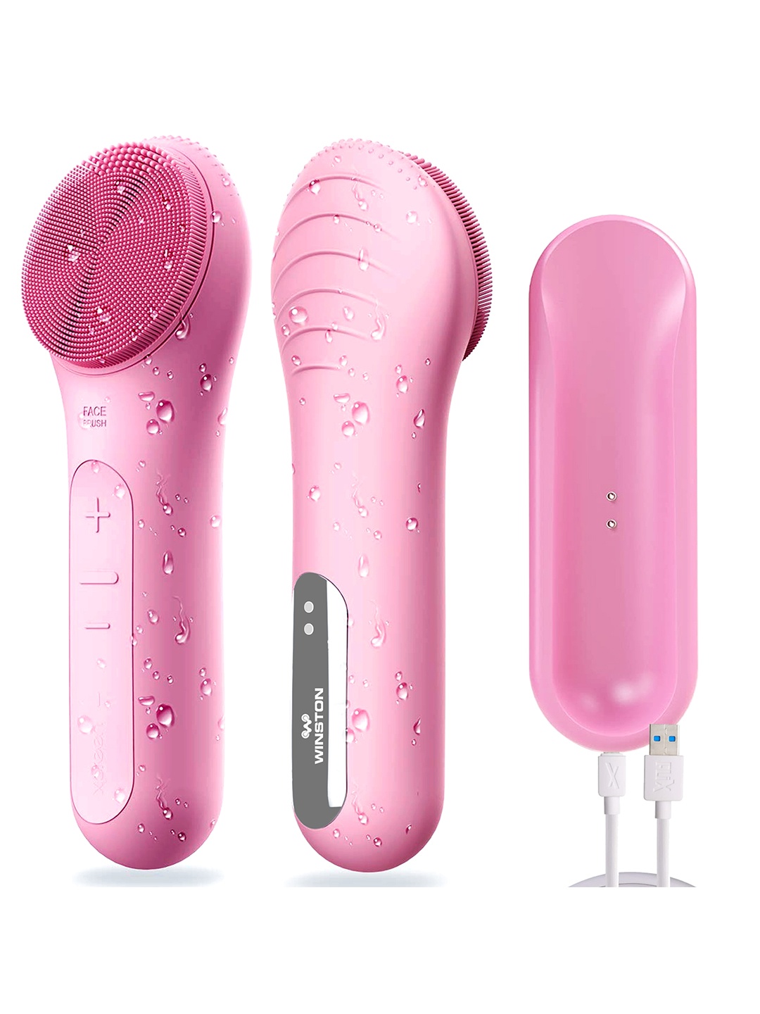 

WINSTON Rechargeable Facial Cleanser for Deep Cleansing & Exfoliation - Pink