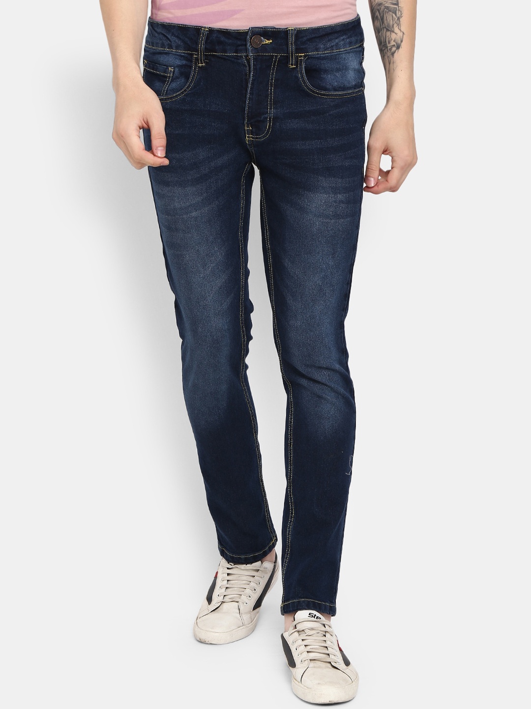 

V-Mart Men Blue Classic Light Fade Jeans