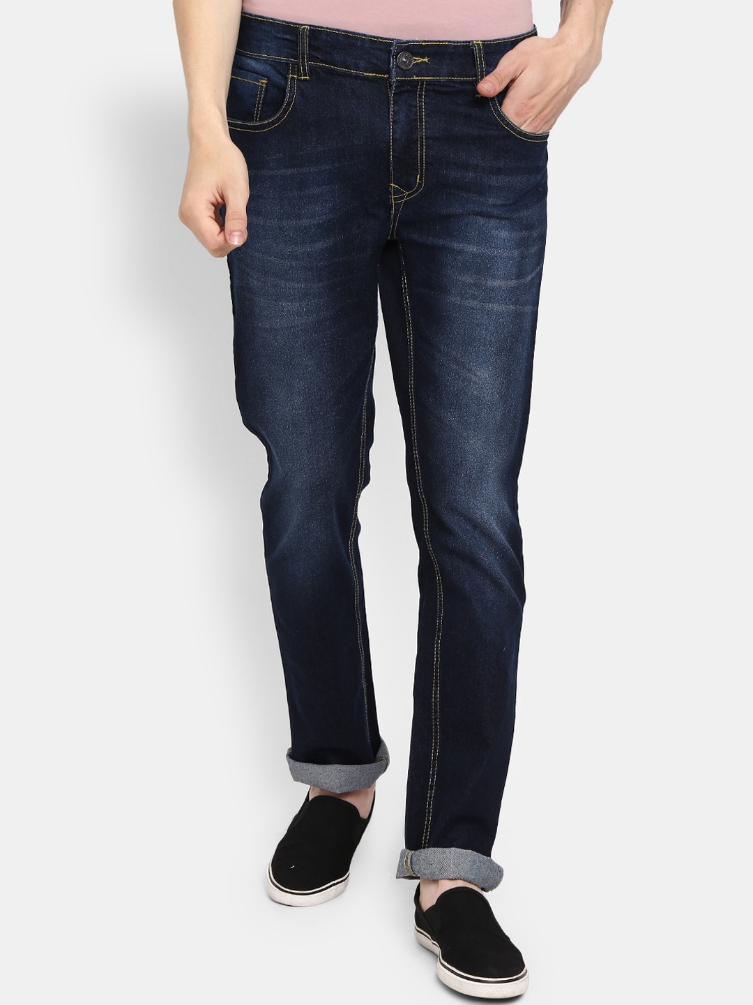 

V-Mart Men Blue Classic Slim Fit Light Fade Jeans