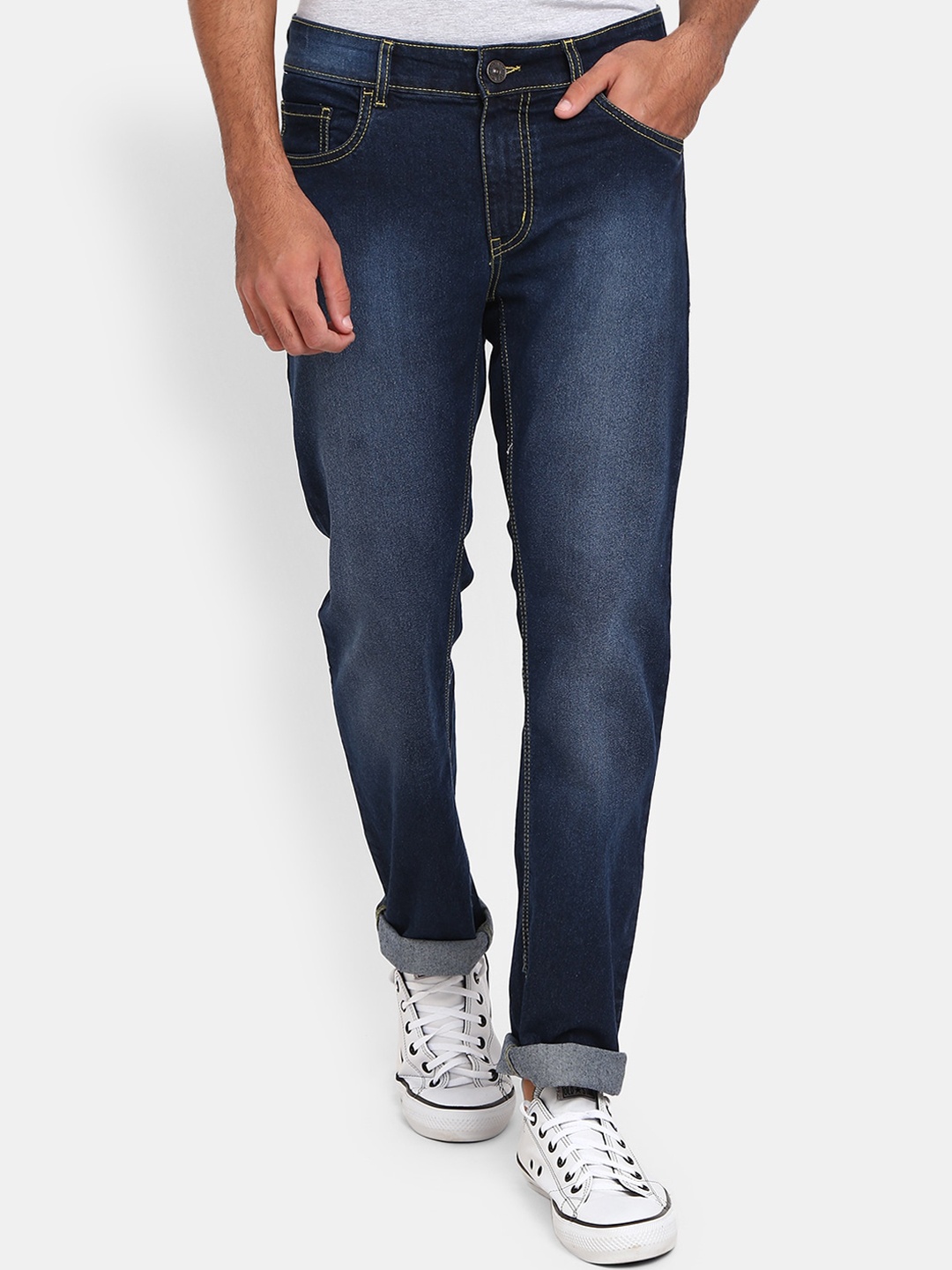 

V-Mart Men Blue Classic Slim Fit Light Fade Jeans
