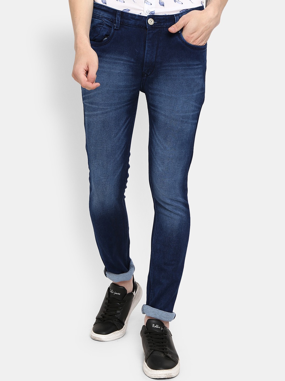 

V-Mart Men Blue Classic Slim Fit Light Fade Jeans
