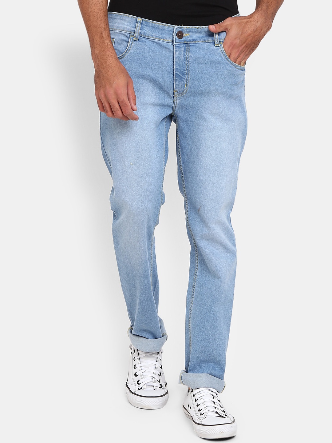 

V-Mart Men Blue Classic Slim Fit Light Fade Jeans