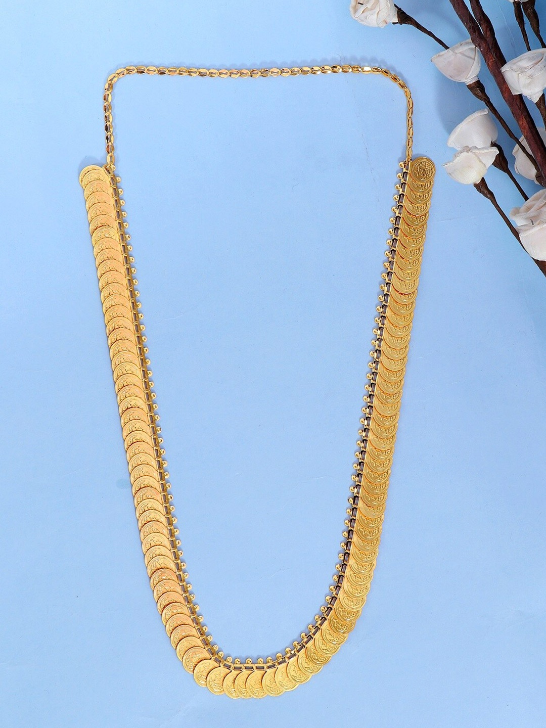 

Crunchy Fashion Gold-Toned Gold-Plated coin Necklace