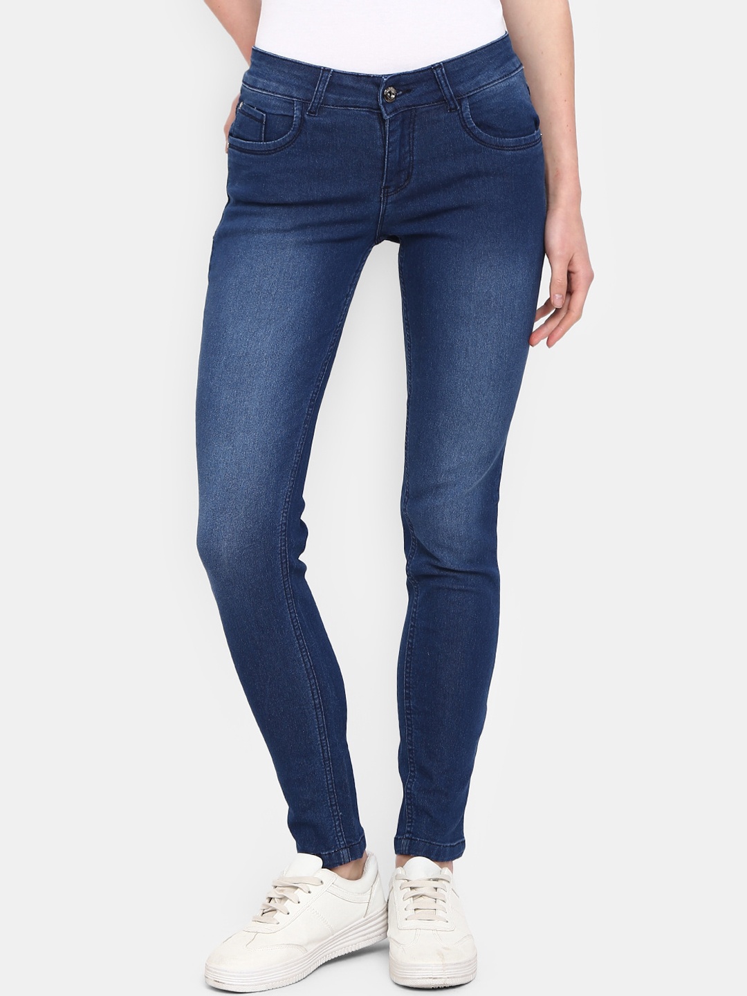 

V-Mart Women Blue Classic Heavy Fade Jeans