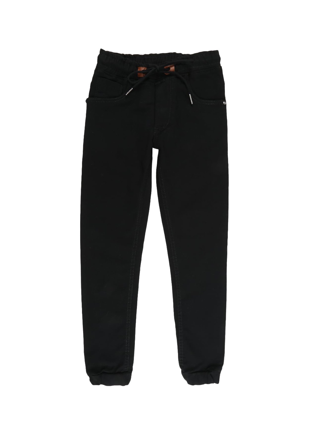 

V-Mart Boys Solid Dobby Black Classic Jeans